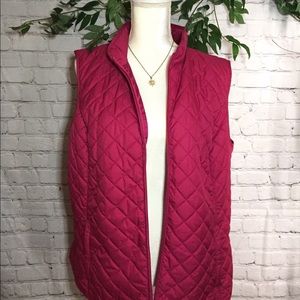 💕 Eddie Bauer dark pink vest.